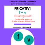 Kit stampabile fricative: F - V