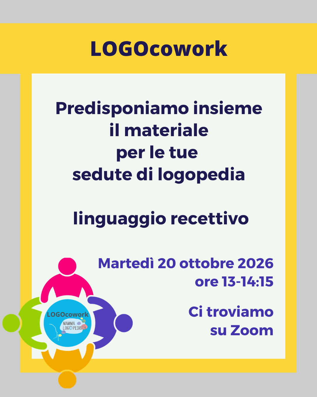 Logo-cowork: Predisponiamo il materiale per le tue sedute di logopedia (linguaggio recettivo)